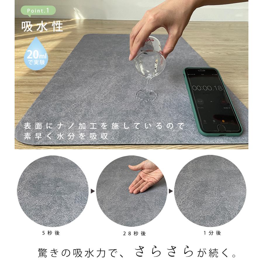 バスマット ソフト 柔らかい 速乾 瞬間吸水 薄い 軽い 割れない 抗菌 防臭 Amazon | 珪藻土バスマット ソフト 珪藻土マット 柔らかい 速乾 瞬間