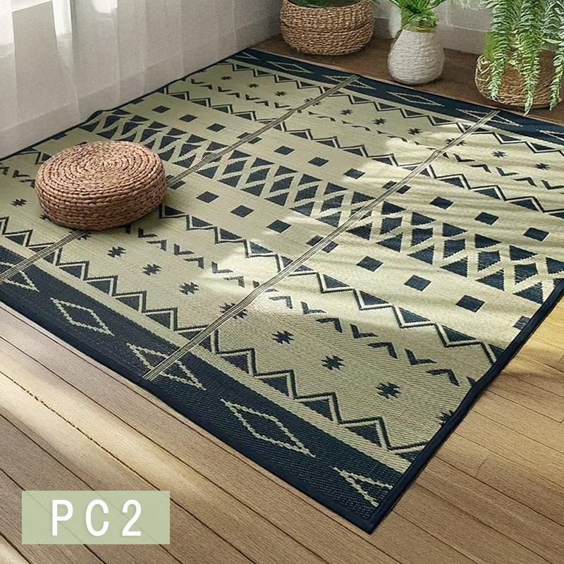 天風　い草ラグ　200x200cm 2枚 い草ラグ 2畳 ラグマット 夏用 おしゃれ 180×180 正方形 夏用ラグ 2畳
