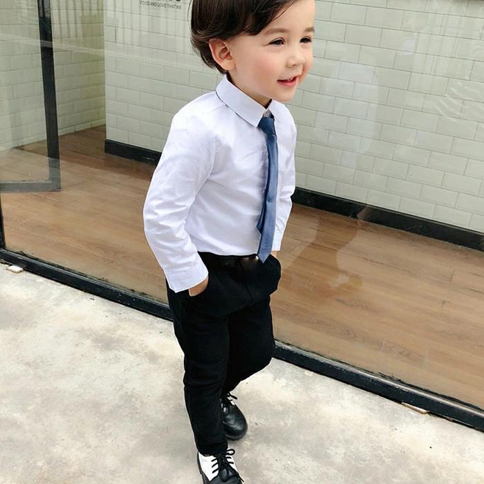 【子供服　ワイシャツ　フォーマルシャツ】キッズ フォーマル 男の子 定番　無地　シャツ　ホワイトシャツ 男の子 フォーマル 子供服入学式 卒業式 入園式 七五｜lifeutility｜03