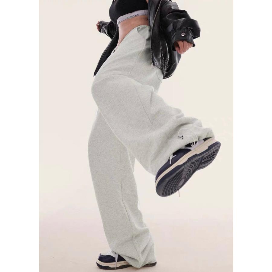 ダンス レディース スウェットパンツ ライトグレー ダークグレー 