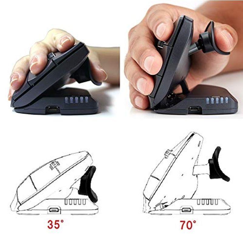 角度と大きさを調整できる縦型マウス ユニマウス ワイヤレス 右手用 Unimouse wireless UNIMOUSE-WL