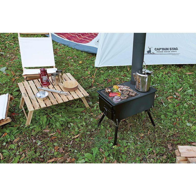 キャプテンスタッグ(CAPTAIN STAG) ストーブ BBQ KAMADO かまど 煙突 角型ストーブ UG-51 約 CAPTAIN STAG ストーブ BBQ KAMADO かまど 煙突 角型ストーブ UG