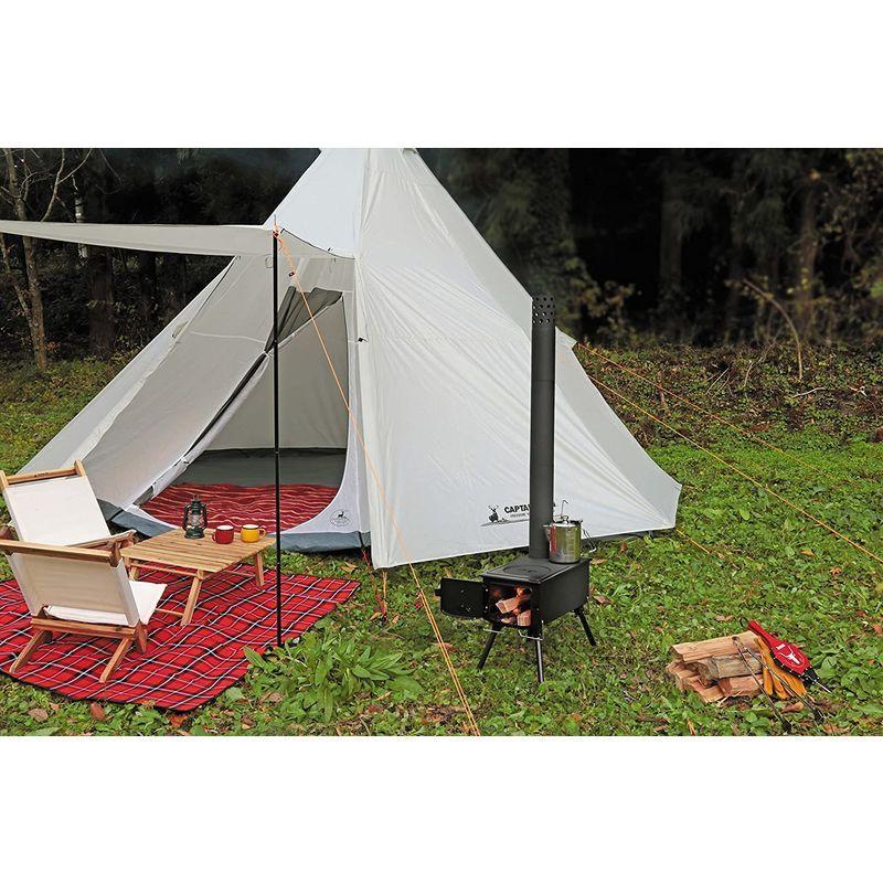 キャプテンスタッグ(CAPTAIN STAG) ストーブ BBQ KAMADO かまど 煙突 角型ストーブ UG-51 約 CAPTAIN STAG ストーブ BBQ KAMADO かまど 煙突 角型ストーブ UG
