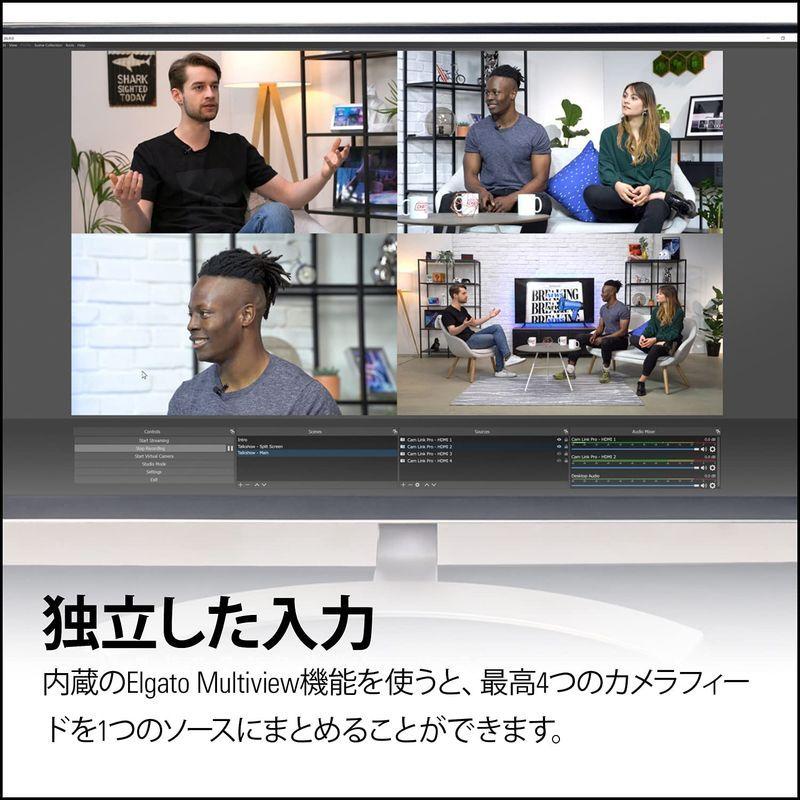 Elgato Cam Link Pro 内蔵カメラキャプチャカード HDMI入力 1080p60 4K/30 配信/録画/ビデオ会議/授業/ Elgato Cam Link Pro 内蔵カメラキャプチャカード HDMI入力 1080p60 4K/30