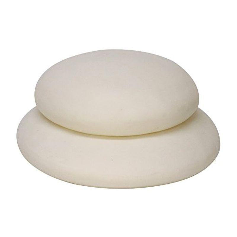 お鏡餅白 樹脂製 大サイズ 三升重ねキャップ付き 正月 おもち