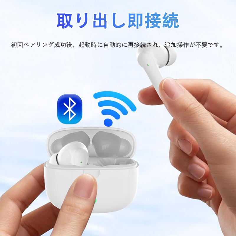 TWS 真ワイヤレスイヤホン ビジネス用 Bluetooth5.3 重低音 高速充電 3
