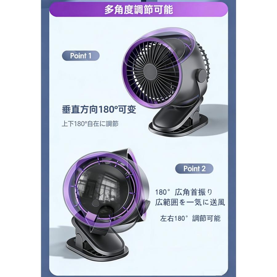 卓上扇風機【2026年夏新モデル】静音 小型 ミニ サーキュレーター 無