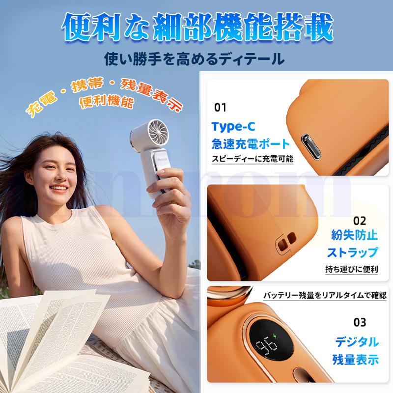 yktyskman　gfcハンドル•モリヤプレートセット ③ 2026最新 ハンディファン 冷却プレート 日傘 クリップ USB充電