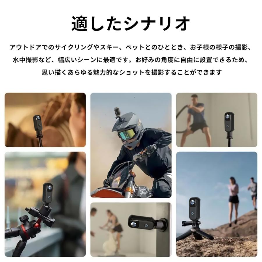 4K 小型アクションカメラ MZ01 電子手ブレ補正 防水ケース付 磁気吸着