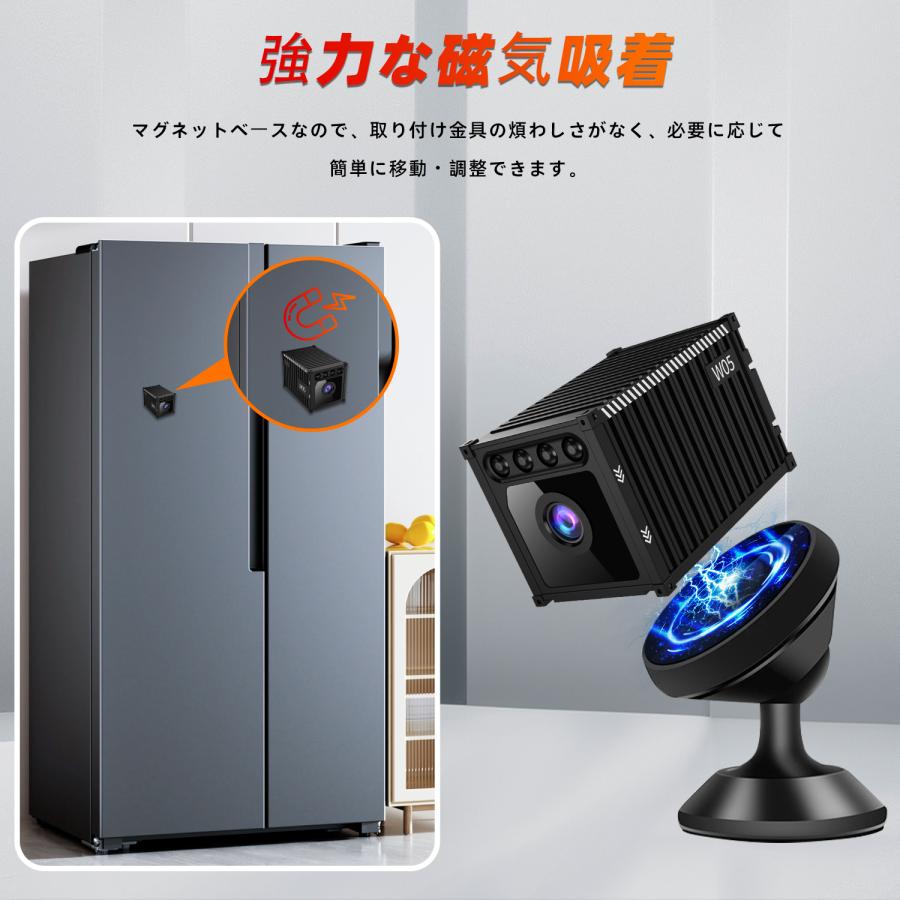 防犯カメラ 小型 1080P HD WiFi 屋内 赤外線暗視 動体検知 双方向通話