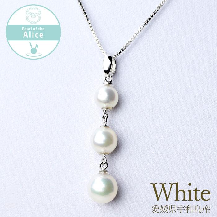 アコヤ真珠 silver ネックレス あこや真珠silverネックレス本真珠8mm パール40cm 照り良い