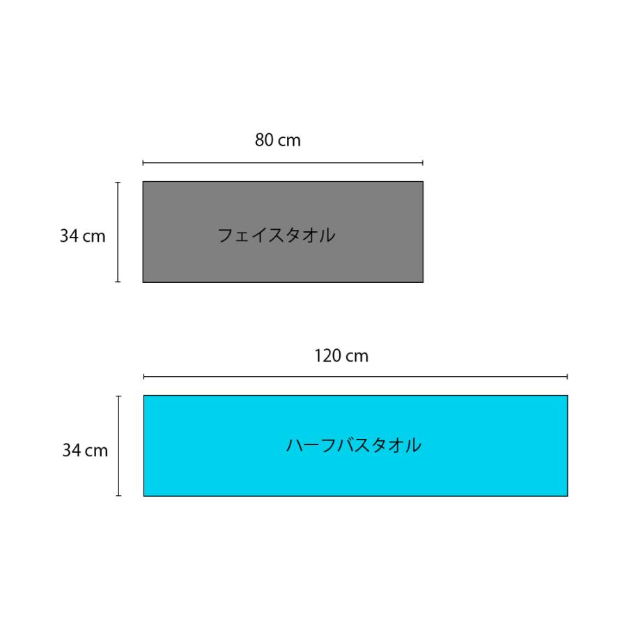 究極タオル　ハーフバスタオル　34×120cm　吸水性　毛羽落ちが少ない　肌触り　同色2枚セット |  | 06