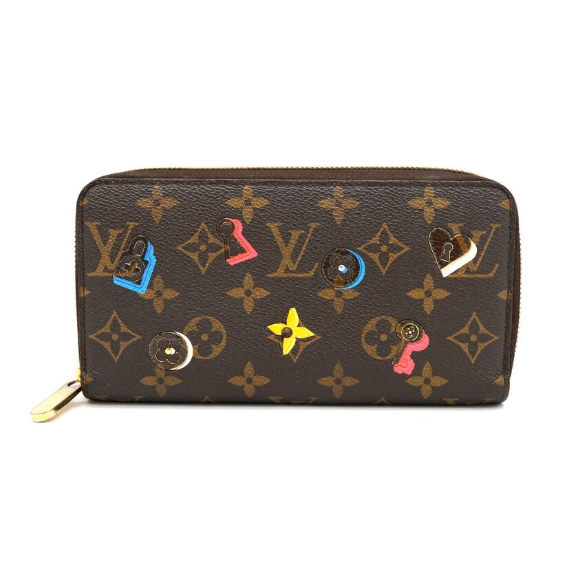 中古】LOUIS VUITTON ルイヴィトン ジッピー ウォレット ラブロック 