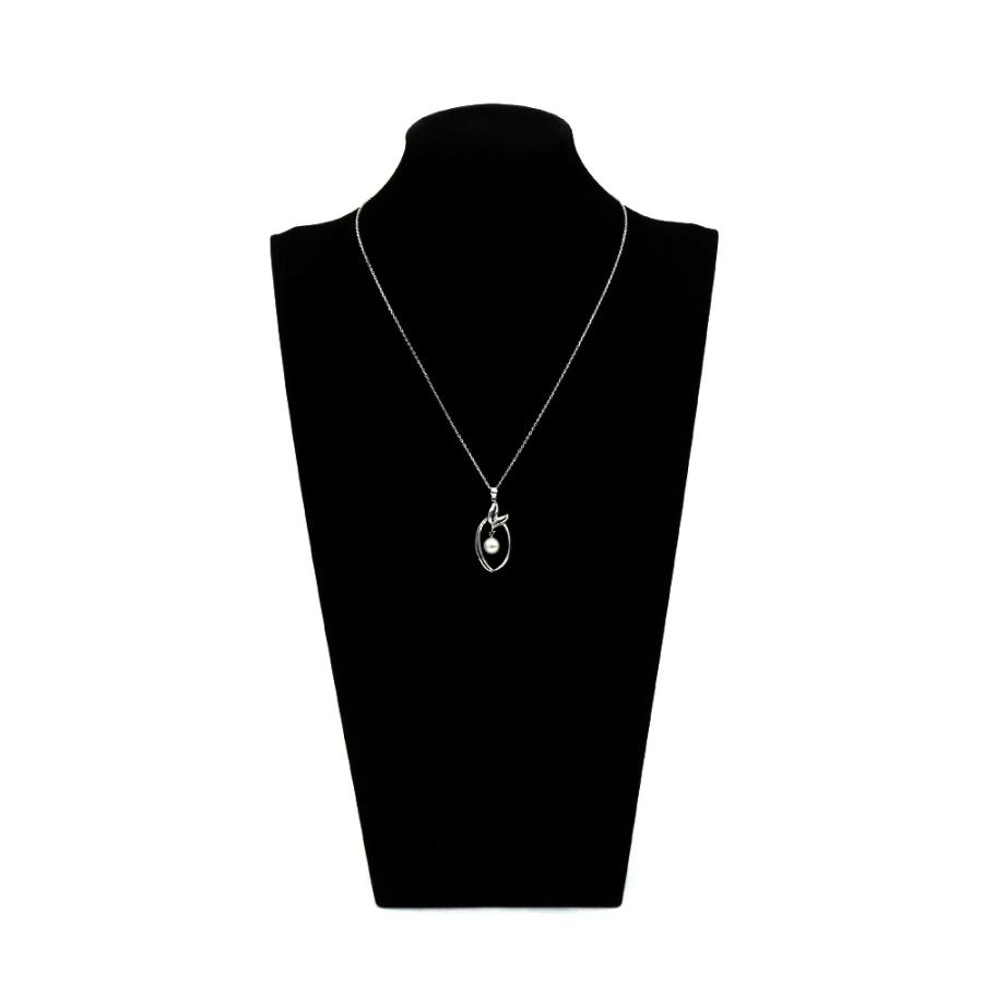 MIKIMOTO ミキモト パール ネックレス 6.6mm珠 K14 ホワイトゴールド  