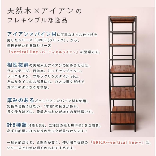 ブリックラックシリーズ5段タイプ 86×40×175 PRU-8640175の画像