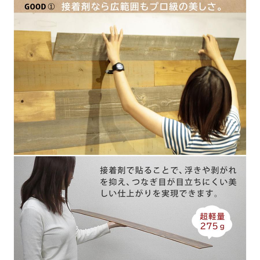 SOLIDECO -PRO- 壁に貼れる天然木パネル 44枚組（約6.64m2） ブルックリン SLDCPR-44Pの画像