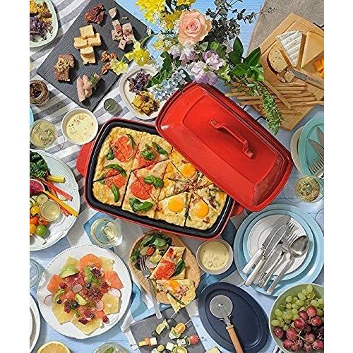 Red Red レッド グランデ Bruno キッチン家電 サイズ たこ焼き ブルーノ Lifull レシピブック 平面 付き レシピブック ホットプレート プレート3種 深鍋 赤 本体