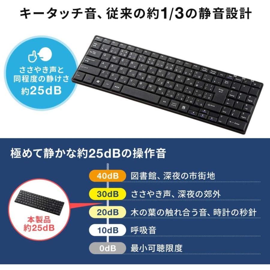 サンワダイレクト Bluetoothキーボード 薄型 充電式 静音 パンタグラフ コンパクト テンキー付き 400 Skb068 Lifull 通販 Yahoo ショッピング