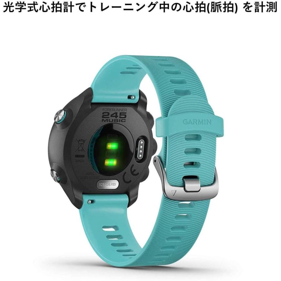 GARMIN(ガーミン) ForeAthlete 245 Music Black Aqua 010-02120-72 ガーミン ForeAthlete Music Black Aqua