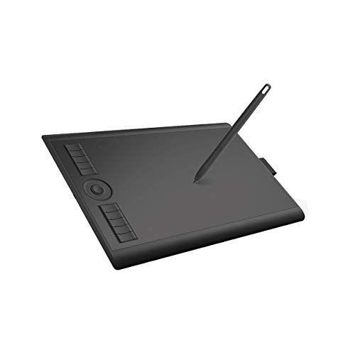 GAOMON M10K 2018 10x6インチ8192レベル筆圧電池不要なペン搭載マウスモードを持つお絵描きグラフィックペンタブレット