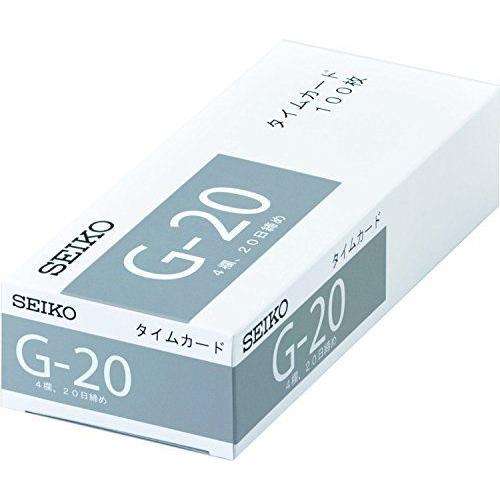 セイコープレシジョン タイムカード Gカード 100枚入 Ca G 事務機器