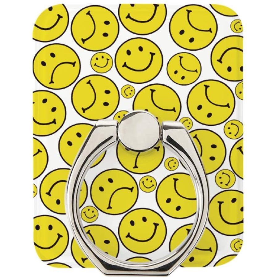 スマホリング 携帯リング スマイルマーク ニコちゃんマーク キャラ イラスト 360度回転 落下防止 スタンド機能 指輪型 ホールドリング Lifull 通販 Yahoo ショッピング