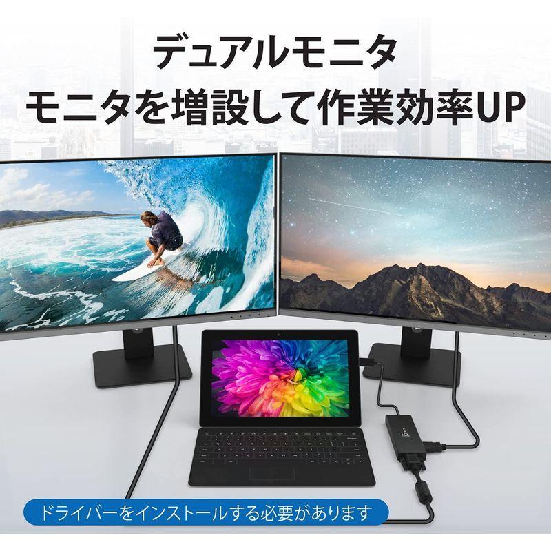 【メール便】 j5 create USB 3.0 5in1 デュアルモニタ ミニドック マルチ ハブ ブラック USB3.0x2， HDMI， VGA， 【CE1751631910】(9409円)