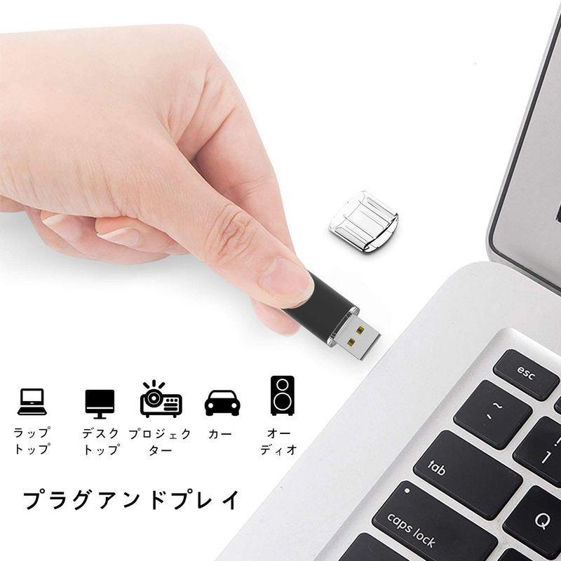 公式ショップ5個セット 8GB USBフラッシュメモリ Exmapor USBメモリ キャップ式 五色（赤、黒、銀、緑、青） 外付け光学式ドライブ 