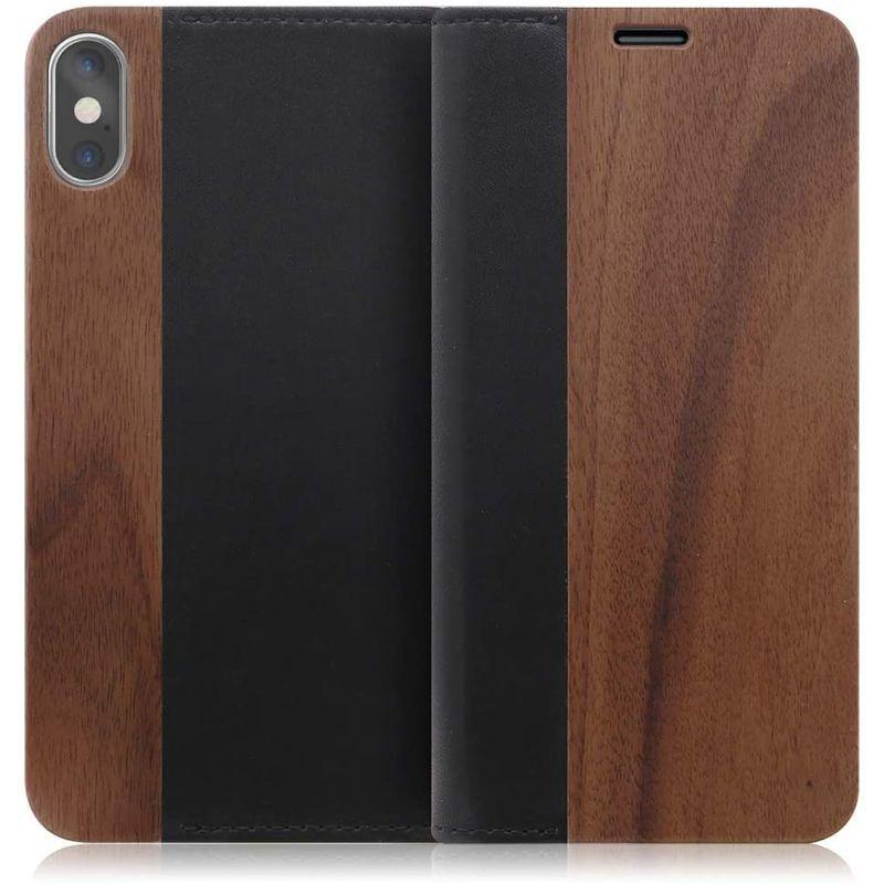 LOOF Nature iPhone XS Max ケース 手帳型 カバー 天然木 本革 ウッド 手帳型ケース 手帳型カバー 携帯ケース 携|lifull|03