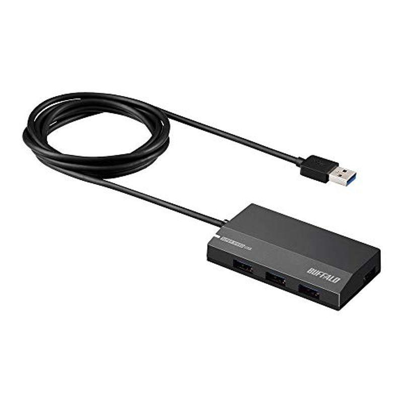 BUFFALO USB3.0 セルフパワー 4ポートハブ ブラック スタンダードモデル BSH4A125U3BK Nintendo Swit