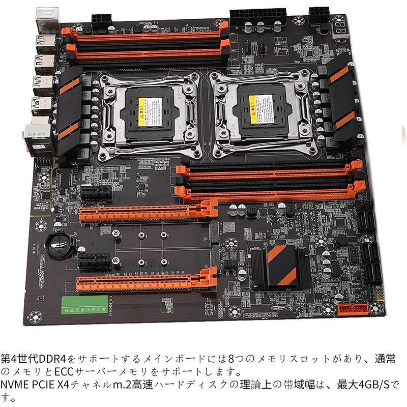 X99デュアル CPU マザーボード ギガビットネットワークカード LGA2011 メインボード LGA2011-V3 DDR4 2666 LGA2011 CPU マザーボード ギガビットネットワークカード メインボード V3 DDR4 1セット