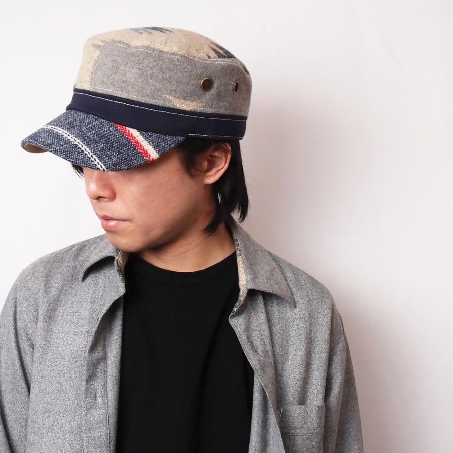 帽子 キャップ メンズ レディース オルテガ柄 ウールレイルワークキャップ フリーサイズ |  | 13