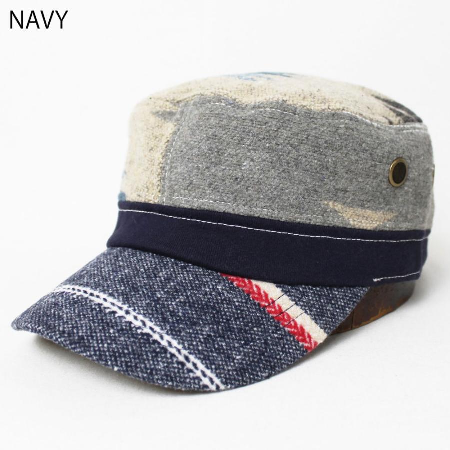 帽子 キャップ メンズ レディース オルテガ柄 ウールレイルワークキャップ フリーサイズ |  | 04