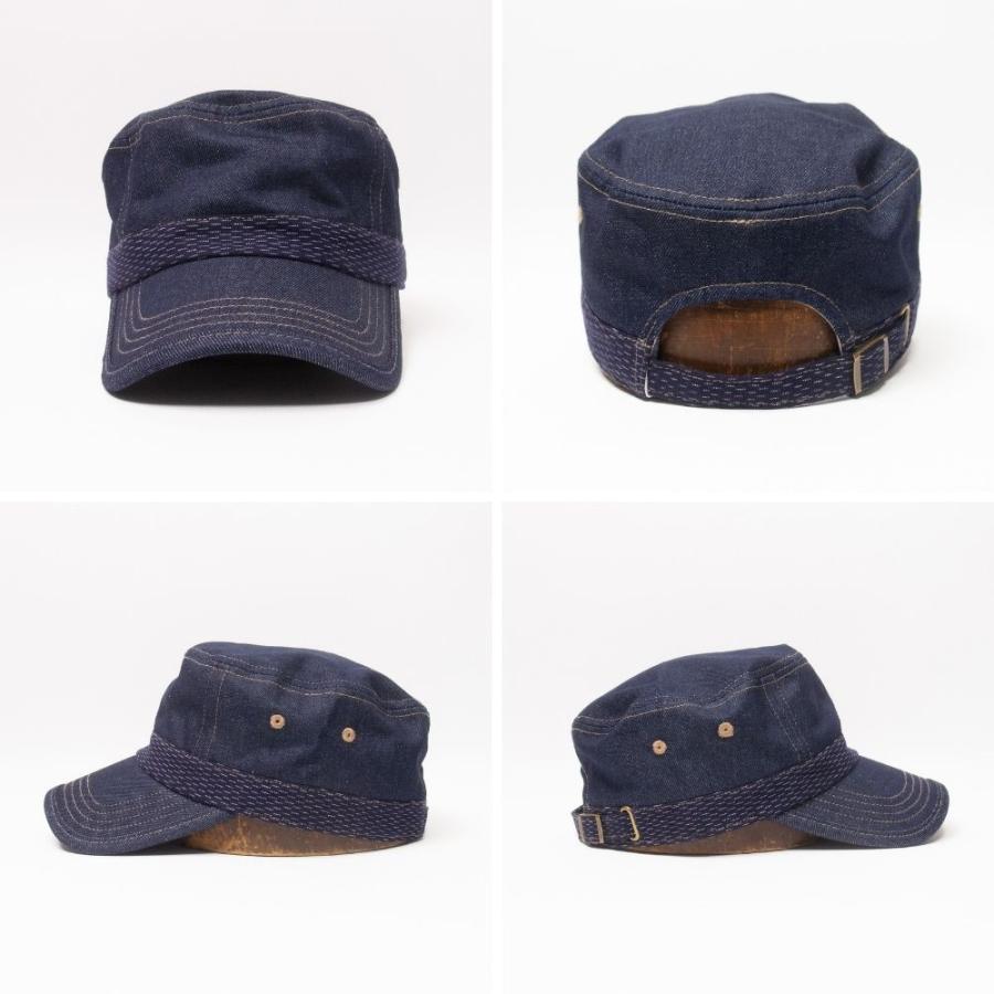 帽子 キャップ メンズ レディース CONNECT×久留米絣 デニム ワークキャップ TUG048 |  | 03
