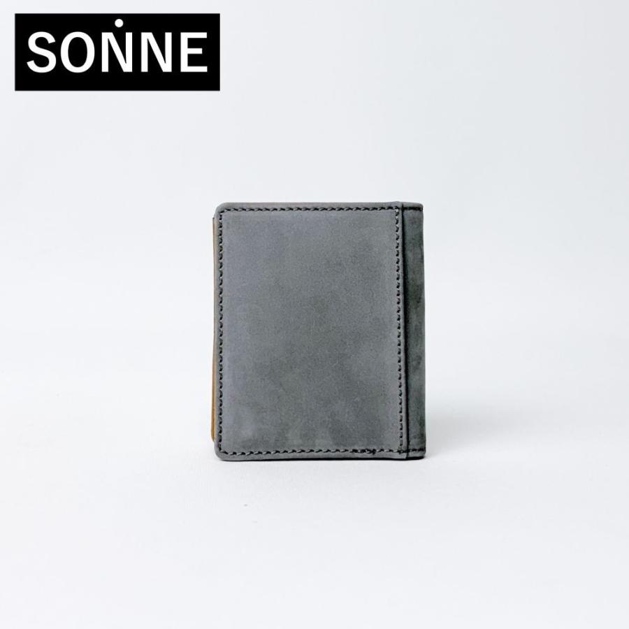 財布 メンズ レディース SONNE 財布 ECOLUX ヌバック レザーコンパクトウォレット sous002 | SONNE