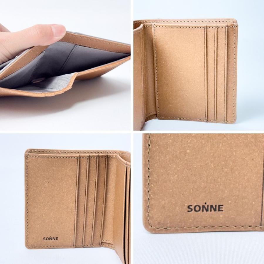 財布 メンズ レディース SONNE 財布 ECOLUX ヌバック レザーコンパクトウォレット sous002 | SONNE | 08