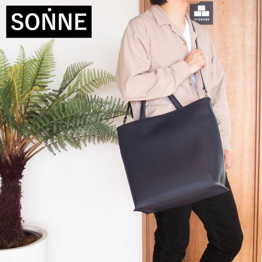 SONNE（ゾンネ） バッグ トートバッグ メンズ レディース PU 2WAY 