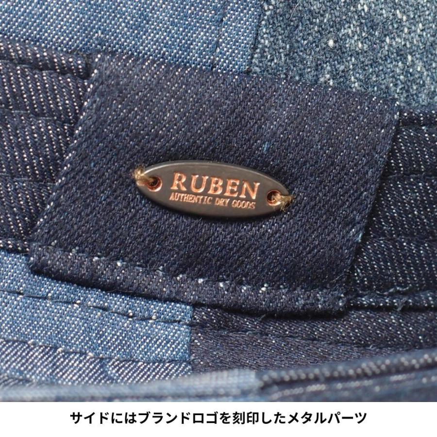 帽子 ハット メンズ レディース RUBEN ルーベン パッチワークデニム 中折ハット RUS1098 | Ruben | 12