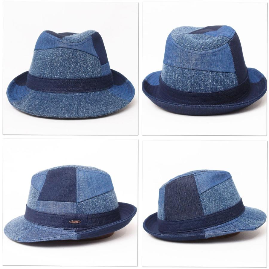 帽子 ハット メンズ レディース RUBEN ルーベン パッチワークデニム 中折ハット RUS1098 | Ruben | 08
