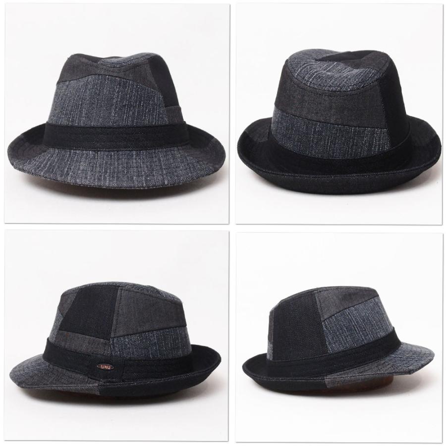帽子 ハット メンズ レディース RUBEN ルーベン パッチワークデニム 中折ハット RUS1098 | Ruben | 09