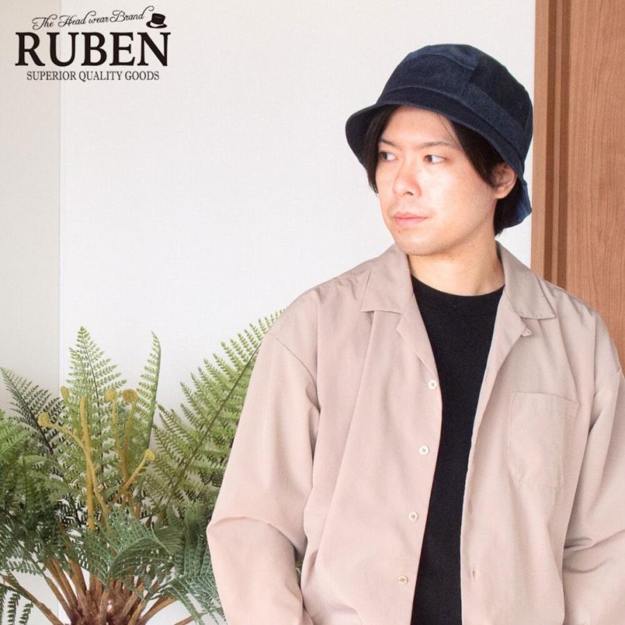 帽子 ハット メンズ レディース RUBEN ルーベン パッチワークデニム バケットハット RUS2178 | Ruben | 03
