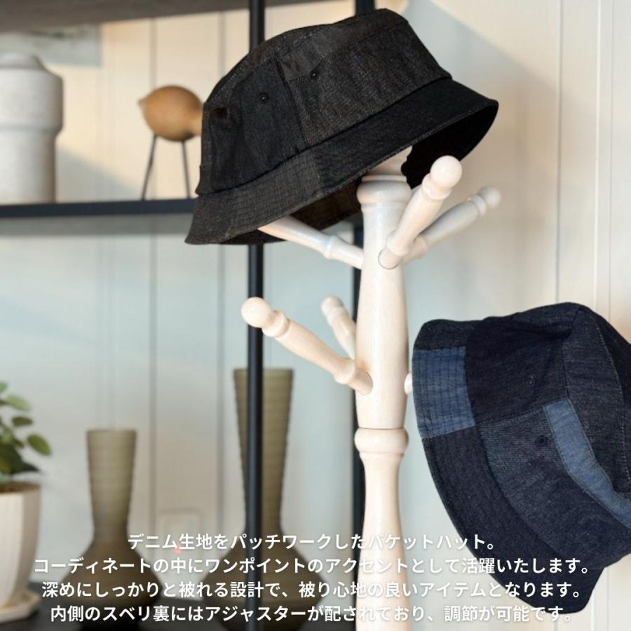 帽子 ハット メンズ レディース RUBEN ルーベン パッチワークデニム バケットハット RUS2178 | Ruben | 05