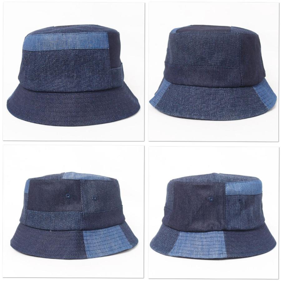 帽子 ハット メンズ レディース RUBEN ルーベン パッチワークデニム バケットハット RUS2178 | Ruben | 07