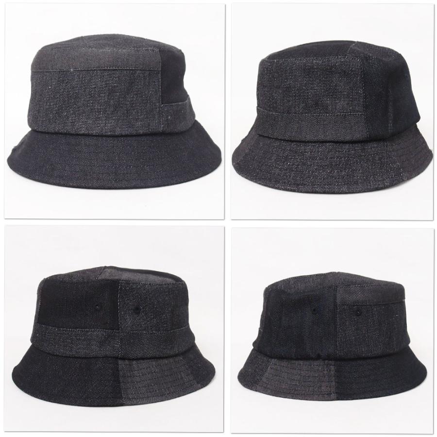 帽子 ハット メンズ レディース RUBEN ルーベン パッチワークデニム バケットハット RUS2178 | Ruben | 08
