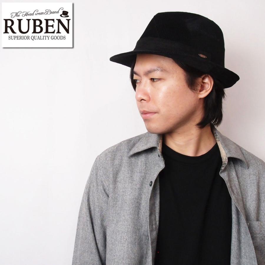 帽子 ハット メンズ レディース RUBEN ルーベン パッチワーク コーデュロイ 中折ハット RUS1338 | Ruben