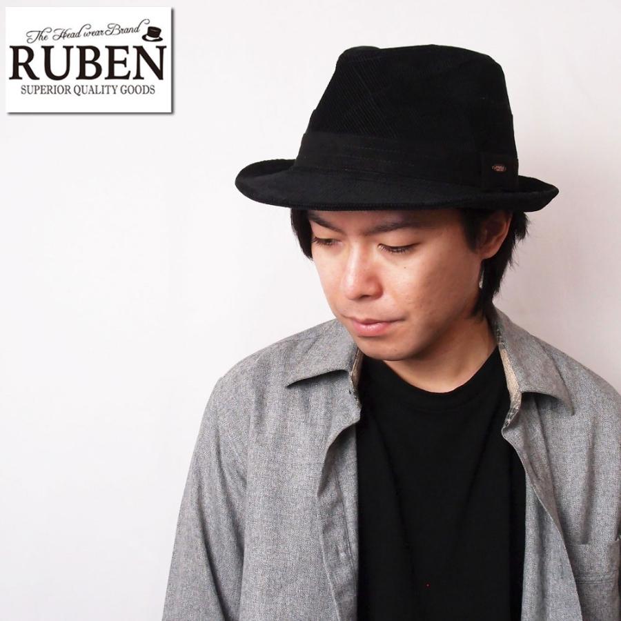 帽子 ハット メンズ レディース RUBEN ルーベン パッチワーク コーデュロイ 中折ハット RUS1338 | Ruben | 02