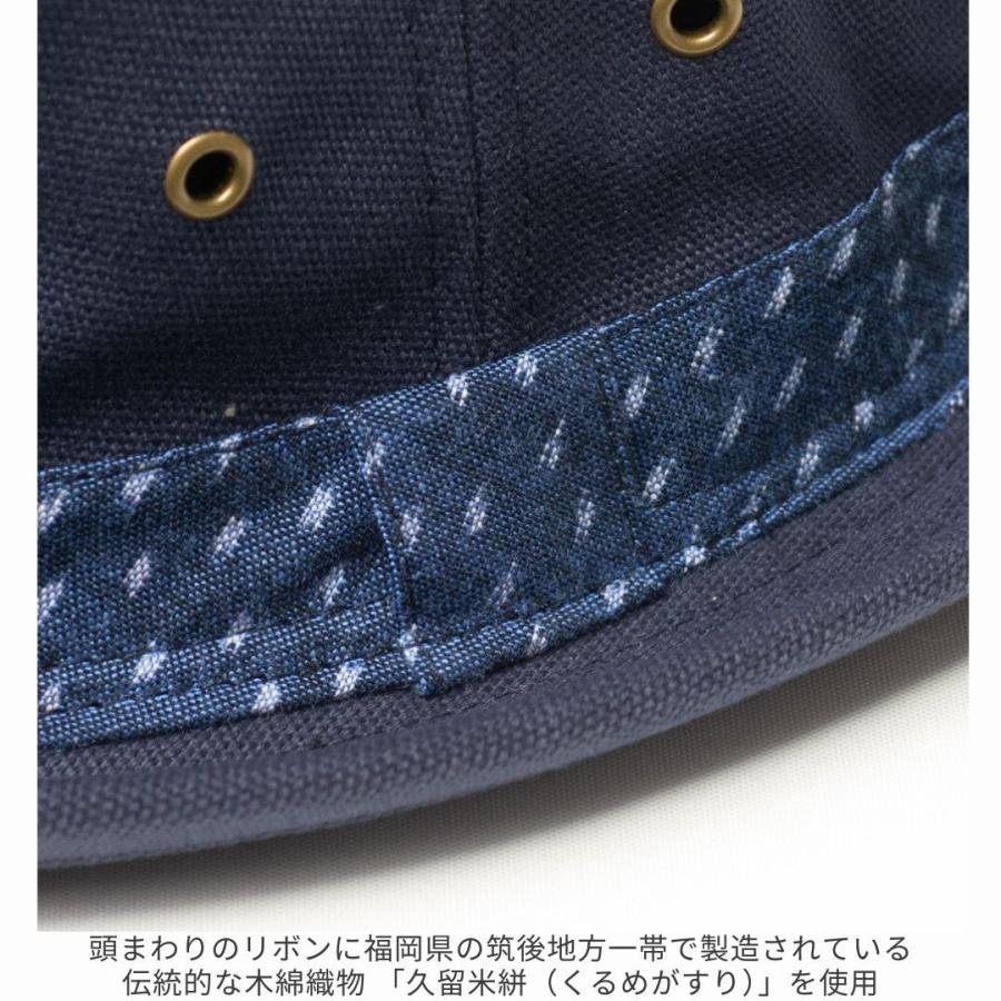 帽子 ハット メンズ レディース CONNECT×久留米絣 キャンバス ポークパイハット TUG046 |  | 09