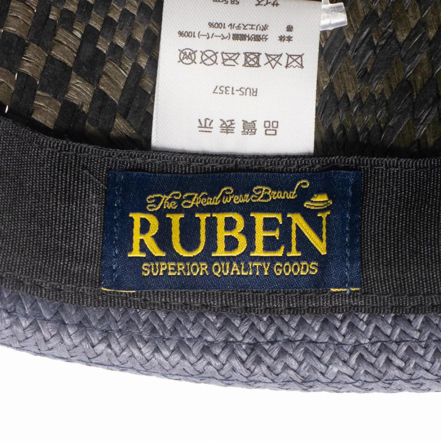 帽子 ハット メンズ レディース RUBEN ルーベン 2トーン ペーパー中折れハット RUS1357 | Ruben | 12