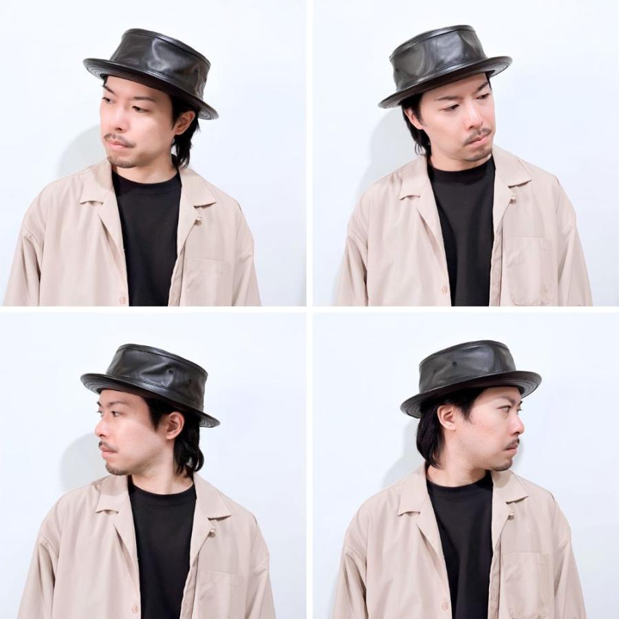 帽子 ハット メンズ レディース ReqHatter レックハッター ラムレザー ポークパイハット RH326 | ReqHatter | 03