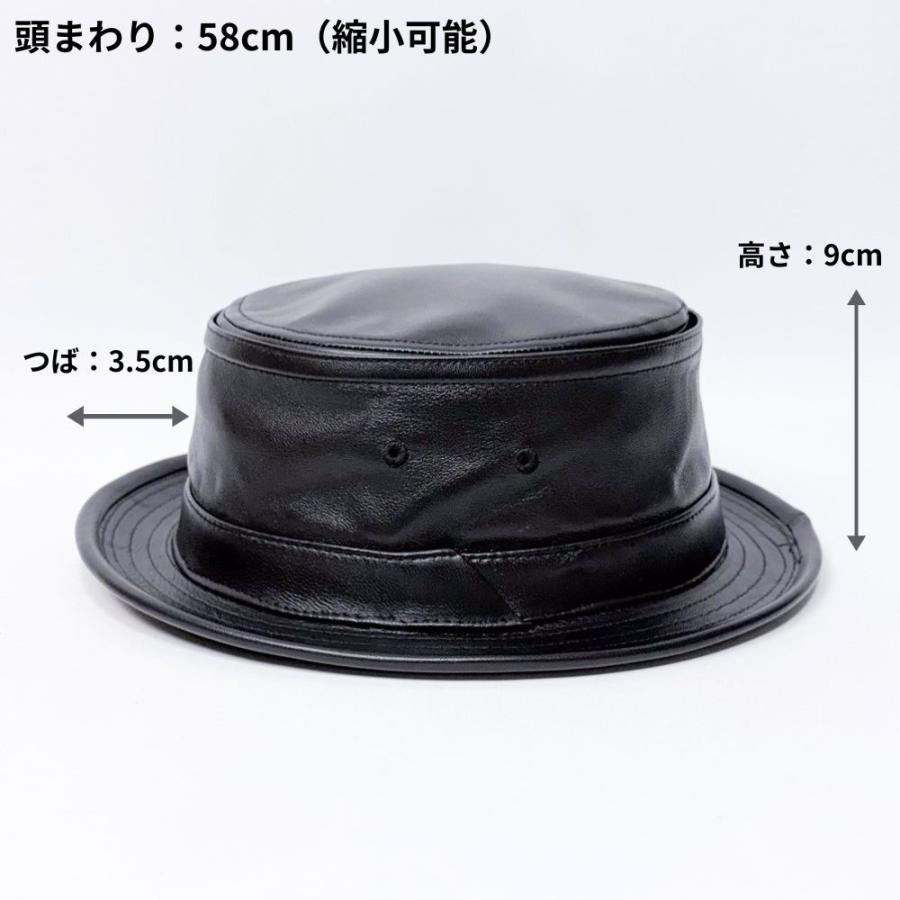 帽子 ハット メンズ レディース ReqHatter レックハッター ラムレザー ポークパイハット RH326 | ReqHatter | 05